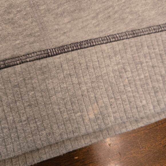 Athleta Women's Funnel Neck Hoodie Light Gray Heather Size M - Picture 9 of 9